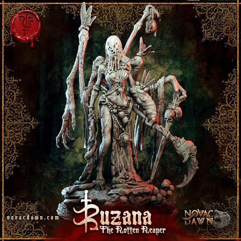 Zuzana——死沼泽腐烂收割者 3D打印模型|Zuzana – The Rotten Reaper of Dead Swamps – 3D Print Model STL