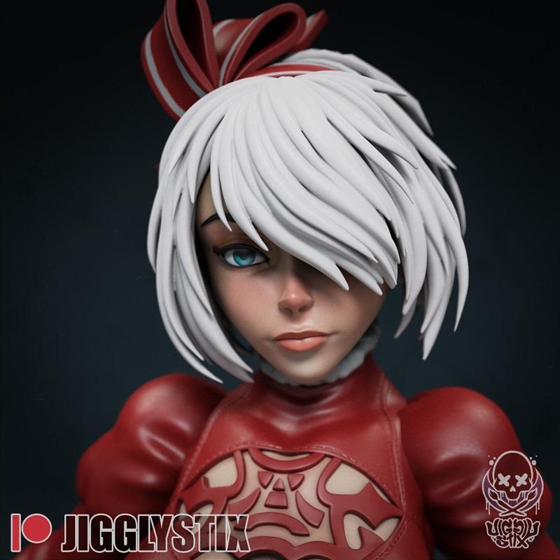 Jigglystix 3D打印圣诞版机械战兵模型|Jigglystix – Automaton Battle Android Christmas Edition – 3D Print Model STL