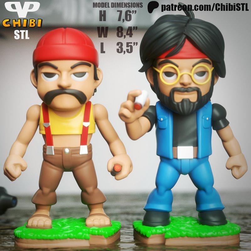 Cheech和Chong 3D打印模型|Cheech and Chong – 3D Print Model STL
