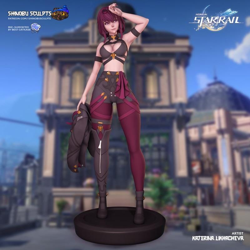 Shinobu雕塑模型 - 《进击的巨人》卡夫卡角色3D打印版|Shinobu Sculpt – Kafka – 3D Print Model STL