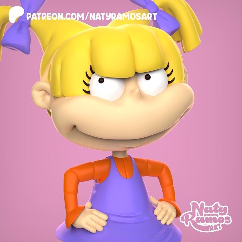 Angelica - 维基小猪 3D打印模型|Angelica – Rugrats – 3D Print Model STL