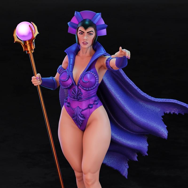 BrunoArt3D - 女性角色3D打印模型|BrunoArt3D – Evil Lyn – 3D Print Model STL