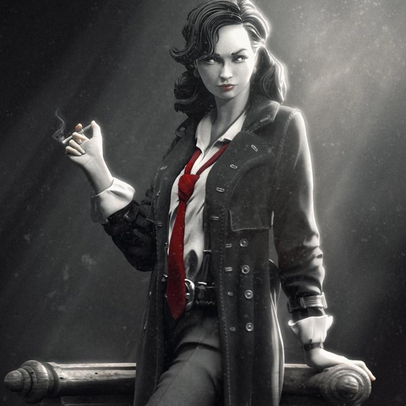 Nerikson工作室原创侦探角色Laura 3D打印模型|Nerikson – Laura the Detective Standalone – 3D Print Model STL