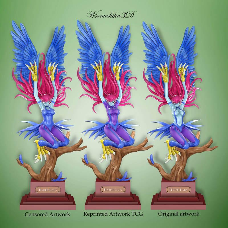 3D打印模型：宝可梦精灵少女哈里皮·莉达|Harpie Lady Figure – Yugioh – 3D Print Model