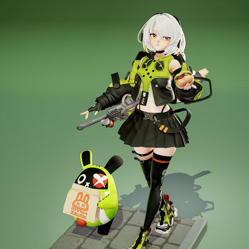 Rubim Figure - Anby Demara - 《幻境零区》3D打印模型|Rubim Figure – Anby Demara – Zenless Zone Zero – 3D Print Model