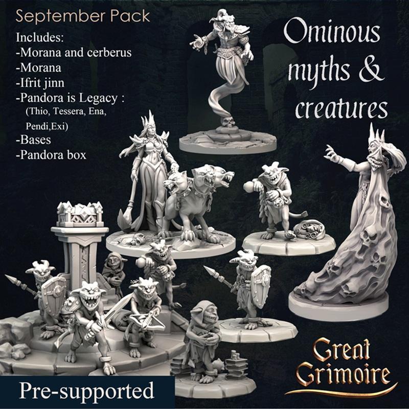 恐怖传说与奇兽——3D打印模型|Great Grimoire – Ominous myths and creatures – 3D Print Model STL
