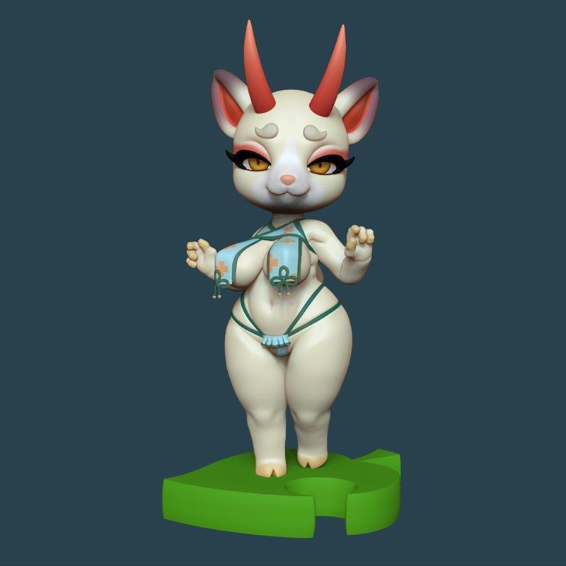 Miko Deer 3D打印模型|Miko Deer – 3D Print Model STL