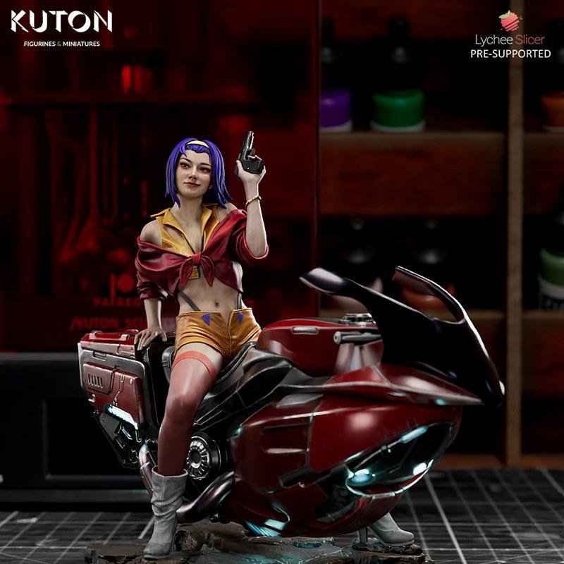 Kuton 3D打印模型：Faye Valentine角色 figurine|Kuton Figurines – Faye Valentine – 3D Print Model STL