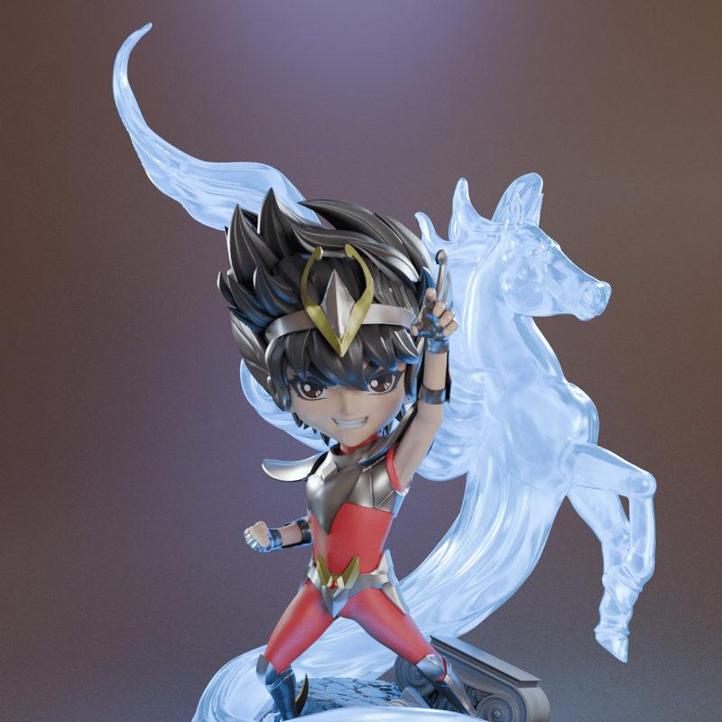赛亚人小模型 3D打印版|Seya Chibi – 3D Print Model