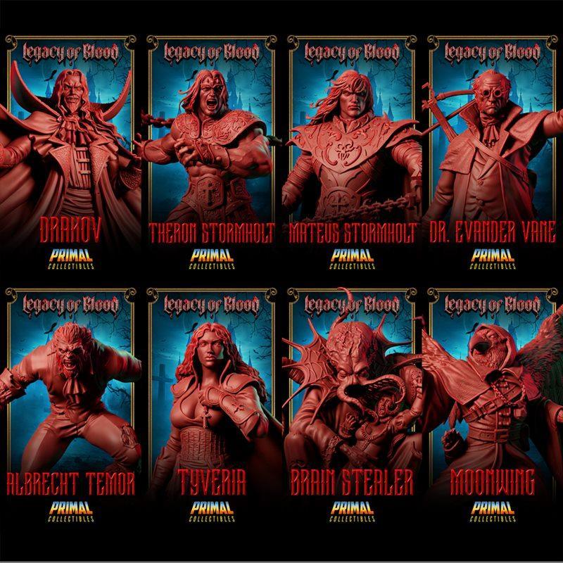 PRIMAL Collectibles 3D打印模型：血之遗产角色收藏品|PRIMAL Collectibles – Legacy of Blood May 2025 – 3D Print Model STL