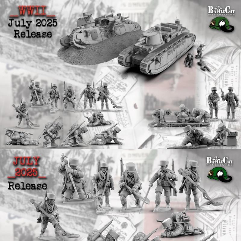 二战法国外籍军团 3D打印模型|BattleCat Miniatures – WWII French Foreign Legion – 3D Print Model STL