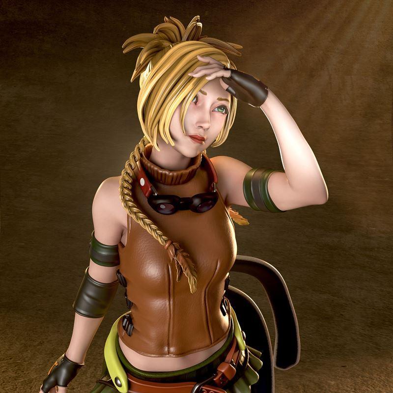Nympha - Final Fantasy - 丽克库 - 3D打印模型|Nympha – Final Fantasy – Rikku – 3D Print Model STL
