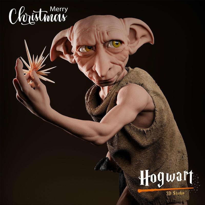 霍格沃茨哆啦A梦3D打印模型|Hogwart – Dobby – 3D Print Model STL