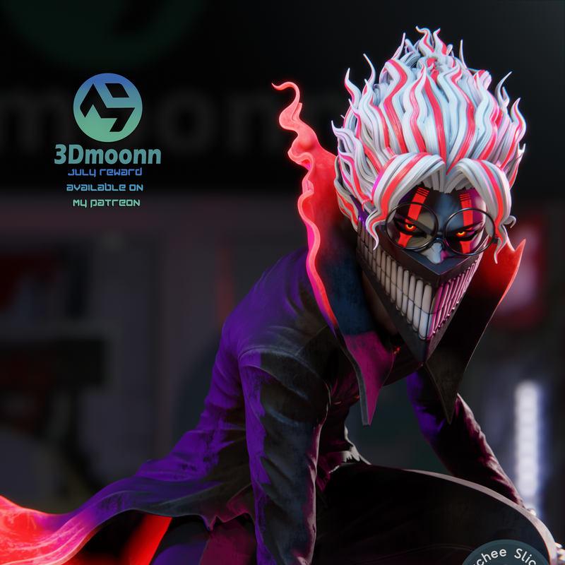 3D打印模型：Dandadan角色可动人偶设计|3DMoonn – Dandadan – Okarun – 3D Print Model