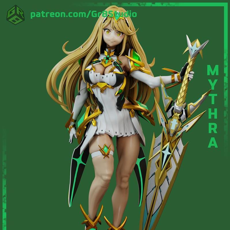 格瑞科技 - 萤火之刃 - 奥菲斯 3D打印模型|Gr8Tech – Xenoblade – Mythra – 3D Print Model STL