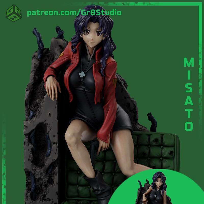 Gr8Tech -《新世纪福音战士》- 三上真纪 3D打印模型|Gr8Tech – Neon Genesis Evangelion – Misato Katsuragi – 3D Print Model STL
