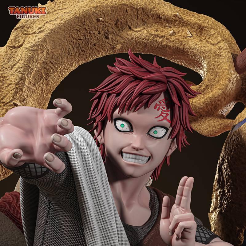 三渲二风格Gaara 3D打印模型|Tanuki Figures – Gaara – 3D Print Model STL