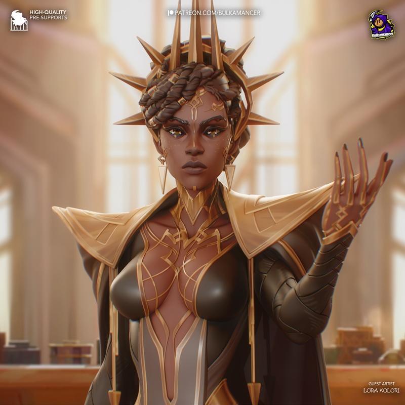 Bulkamancer造型设计 - Mel Medarda - 3D打印模型|Bulkamancer Sculpts – Mel Medarda – 3D Print Model STL