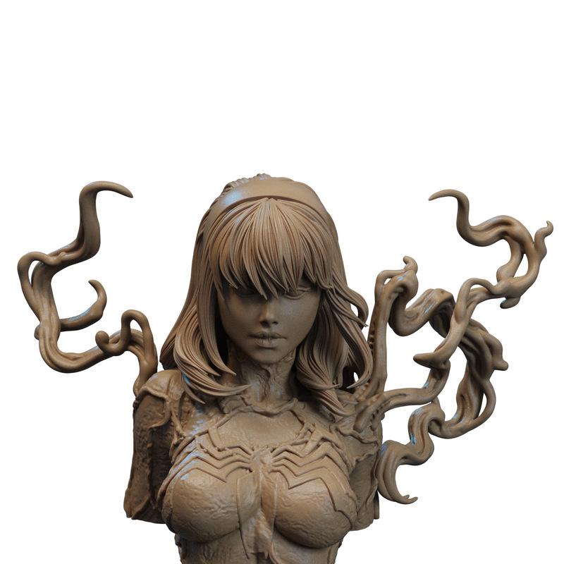 Gwenom爆裂模型 3D打印版|Gwenom Bust – 3D Print Model