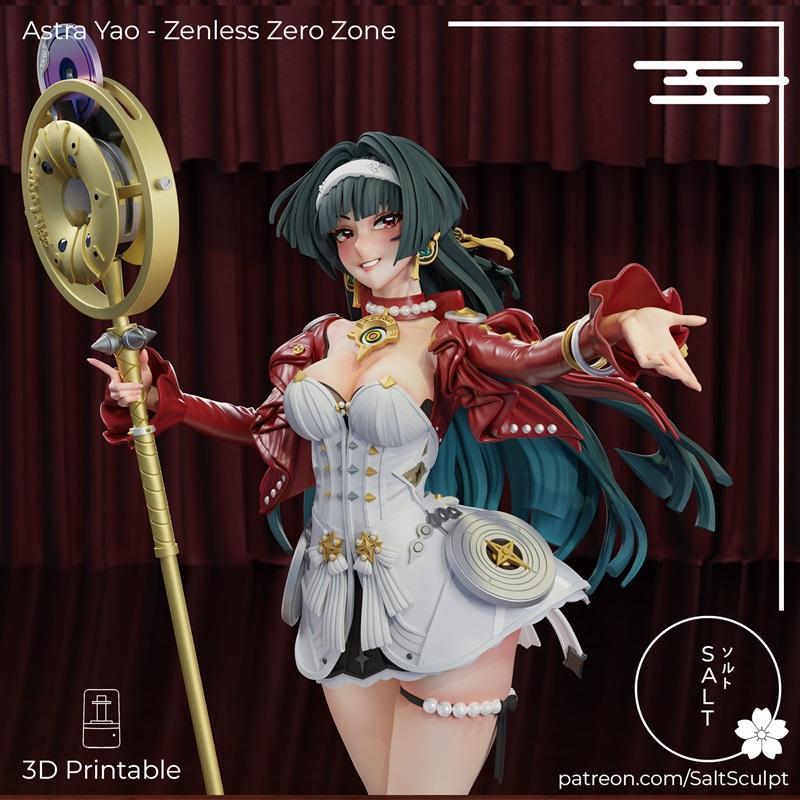 SaltSculpt – 无界之境 – 艾斯特娅 3D打印模型|SaltSculpt – Zenless Zone Zero – Astra Yao – 3D Print Model STL