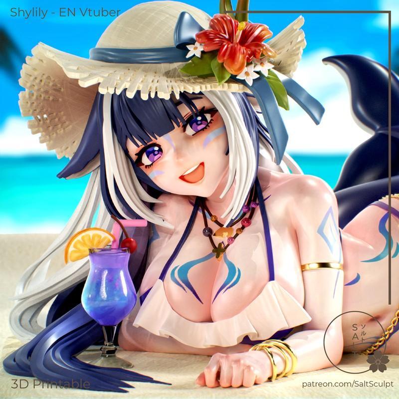 SaltSculpt-3D打印模型-谢莉莉|SaltSculpt – VTuber – Shylily – 3D Print Model STL
