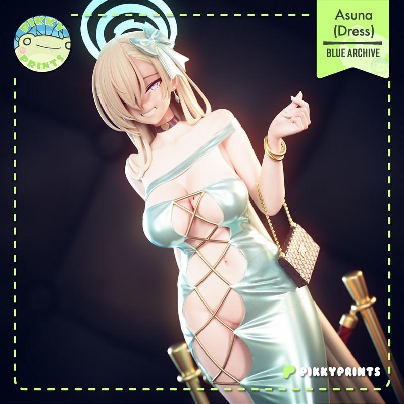 Pikky Prints - 蓝 Archive - 一之濑凉花 - 3D打印模型|Pikky Prints – Blue Archive – Ichinose Asuna – 3D Print Model STL