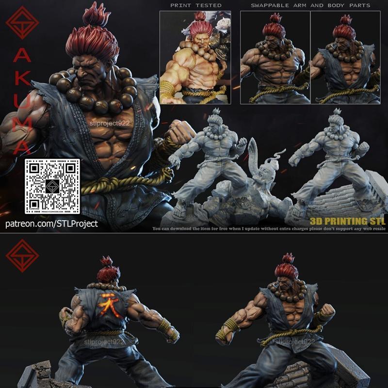 STL项目 - 阿克玛 - 3D打印模型|STL Project – Akuma – 3D Print Model STL