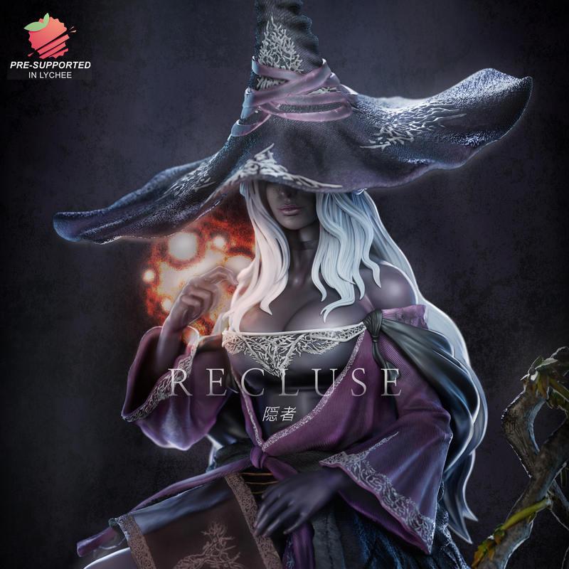 艾尔登法环夜之统治 神秘猫娘雕像 3D打印模型|Neko Figurines – Recluse – Elden Ring Nightreign – 3D Print Model