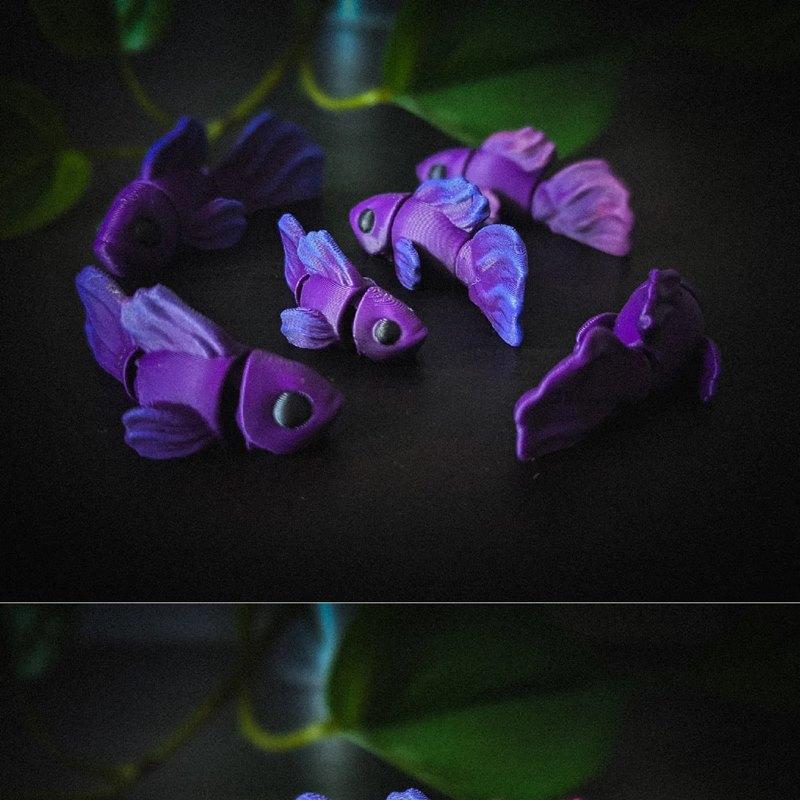 灵活 Bettta 鱼 3D打印模型|Flexi Betta Fish – 3D Print Model STL