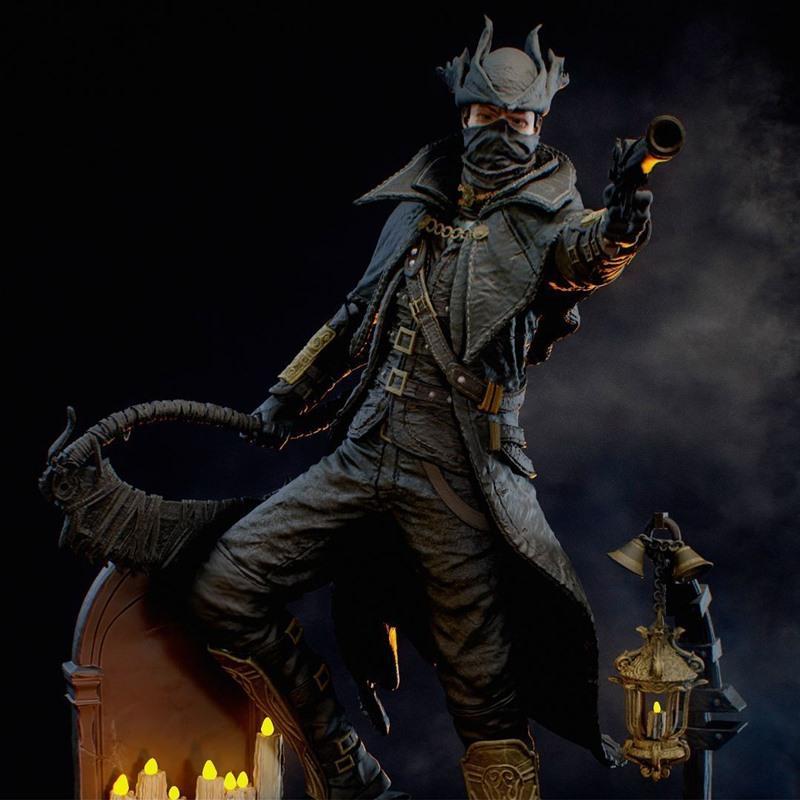 KcStudio - 血源诅咒 - 猎人3D打印模型|KcStudio – The Hunter – Bloodborne – 3D Print Model STL