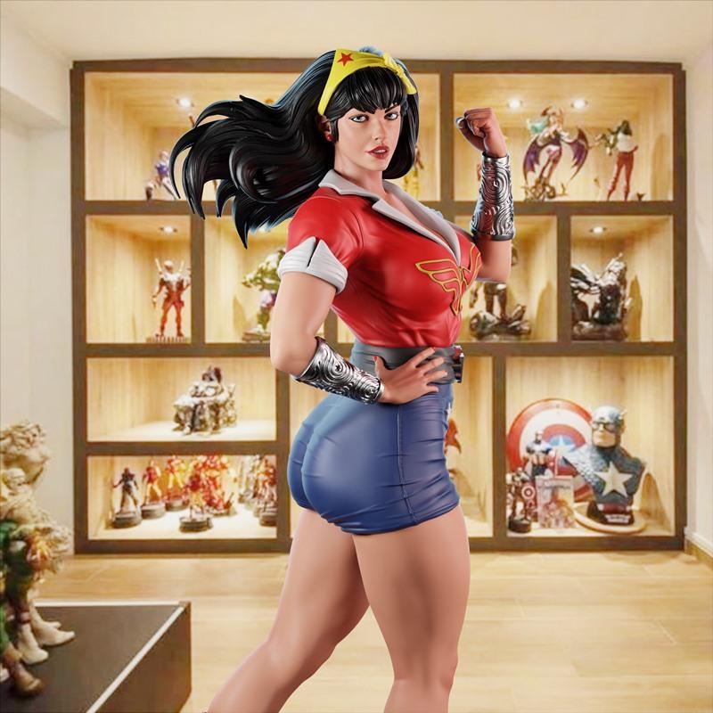 BrunoArt3D - 奇妙女侠 - 3D打印模型|BrunoArt3D – DC – Wonder Woman – 3D Print Model STL