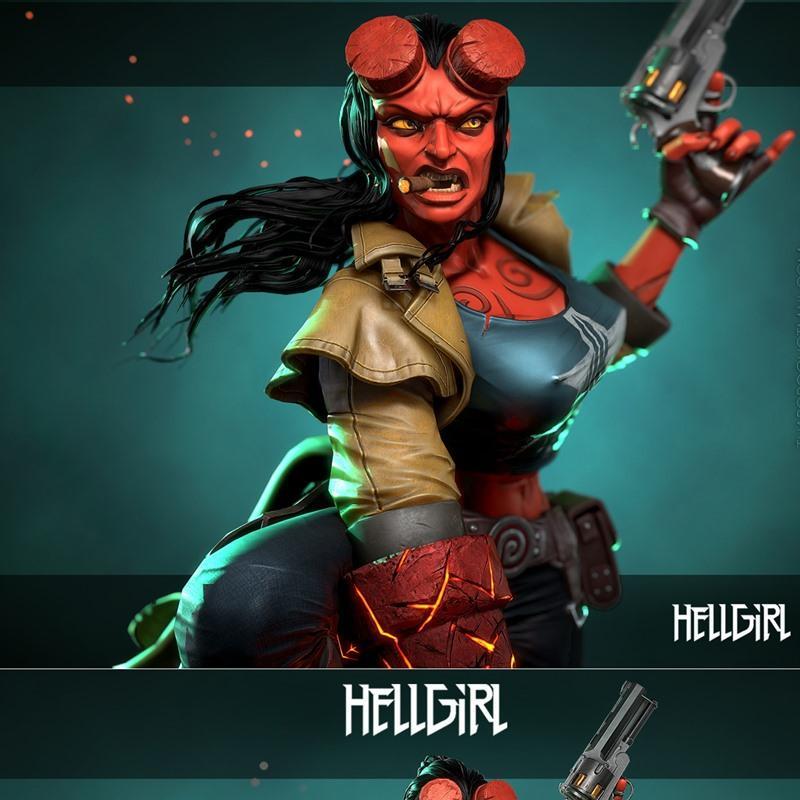 迪奥拉姆3D打印模型：HellGirl角色雕塑|HellGirl Diorama Statue – 3D Print Model STL
