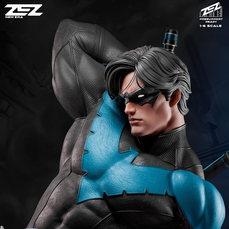 ZEZ工作室夜翼影之蝙蝠3D打印模型|ZEZ Studios – Nightwing the Shadow of the Bat Bust – 3D Print Model