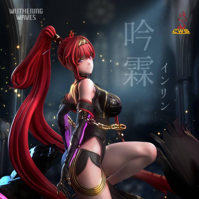 CW工作室 - 《鸣潮》殷凛 - 3D打印模型|CW Studio – Wuthering Waves – Yinlin – 3D Print Model