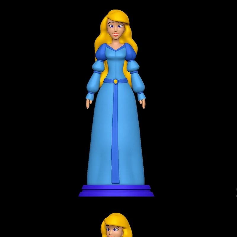 天鹅公主3D打印模型|SillyToys – Princess Odette The Swan Princess – 3D Print Model