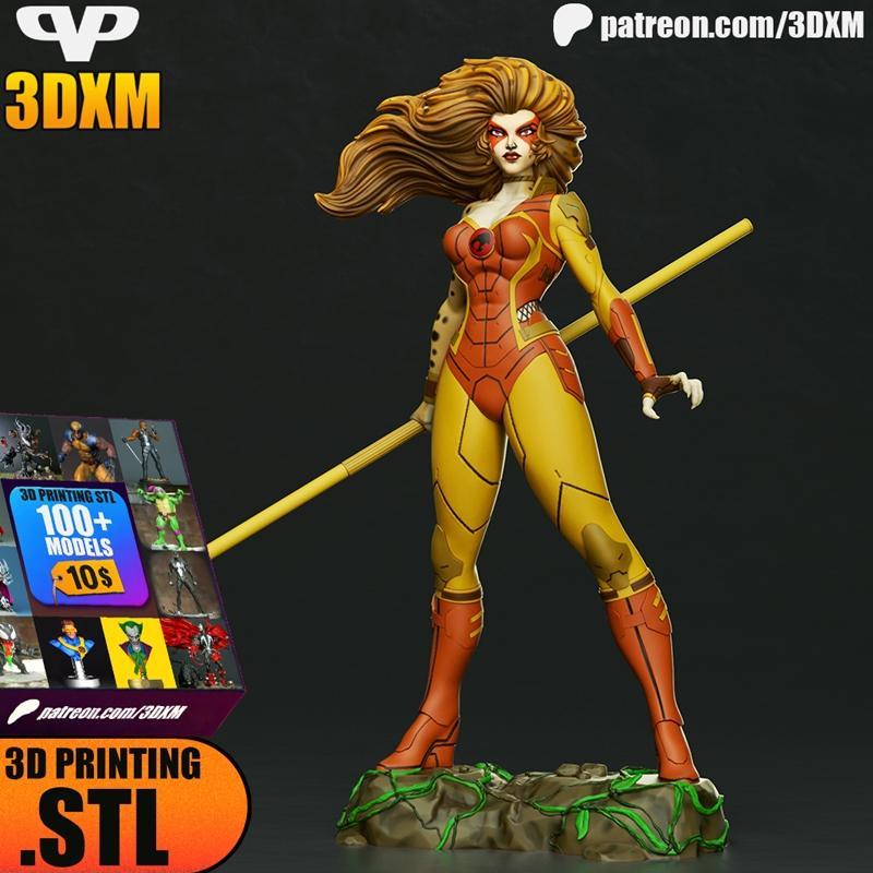 3DXM - 3D打印模型 - Cheetara|3DXM – Cheetara – 3D Print Model STL