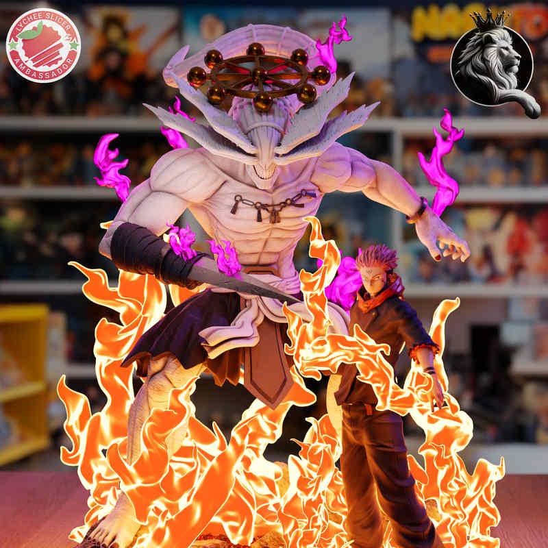 玲珑幻境·咒术回战·魔理沙·3D打印模型|LionRealm Studio – Jujutsu Kaisen – Mahoraga – 3D Print Model