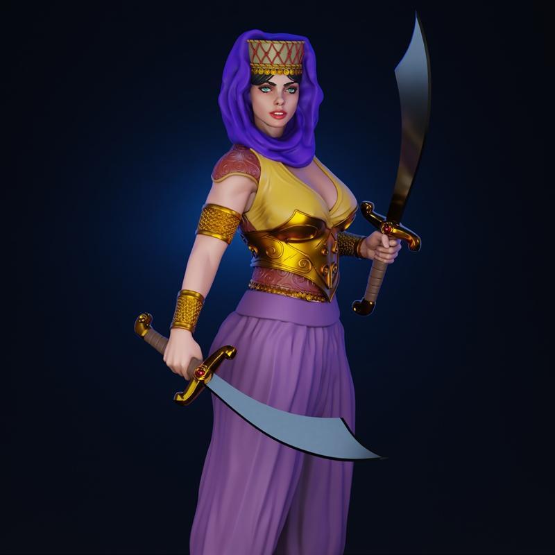 BrunoArt3D 3D打印模型：塔利亚·戈尔德|BrunoArt3D – Talia al Ghul – 3D Print Model STL