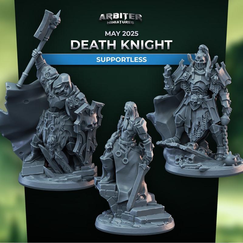 Arbiter迷你模型：2025年死亡骑士3D打印雕塑|Arbiter Miniatures – Death Knights May 2025 – 3D Print Model STL