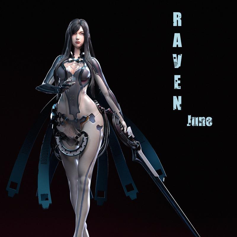 Il Paddyy-星之刃-雷文 3D打印模型|Il Paddyy – Stellar Blade – Raven – 3D Print Model STL