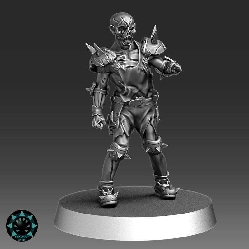 路径之域——尸食者——3D打印模型|Realm of Paths – UNDEAD – Flesh Eater – Fantasy Football – 3D Print Model STL