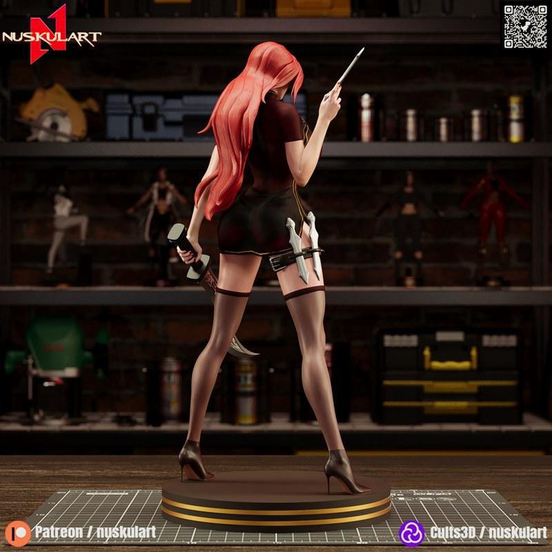 Nuskul艺术工作室 | 荣耀之战3D打印模型 | 赛博英雄卡塔琳娜|Nuskul Art – Katarina – League of Legends – 3D Print Model STL