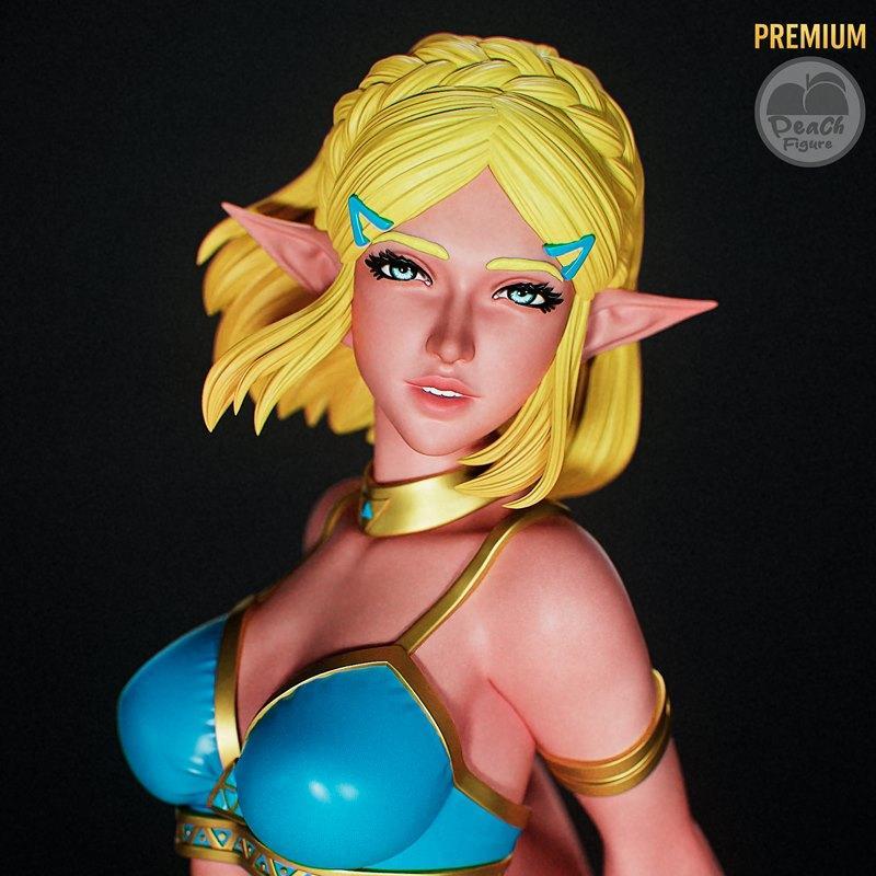 《塞尔达传说：佩奇造型3D打印模型》|Peach Figure – The Legend of Zelda – Zelda – 3D Print Model STL