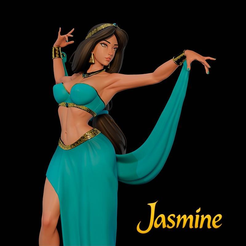 3D打印模型：茉莉少女 Jasmine|3dMomoji – Jasmine – 3D Print Model STL