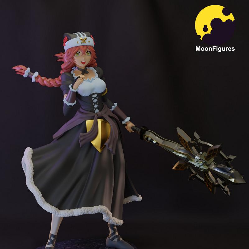 月之图腾——Overlord——狼女贝塔 3D打印模型|Moon Figures – Overlord – Lupusregina Beta – 3D Print Model