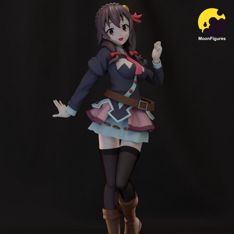月之幻影——Konosuba——云云 3D打印模型|Moon Figures – Konosuba – Yunyun – 3D Print Model