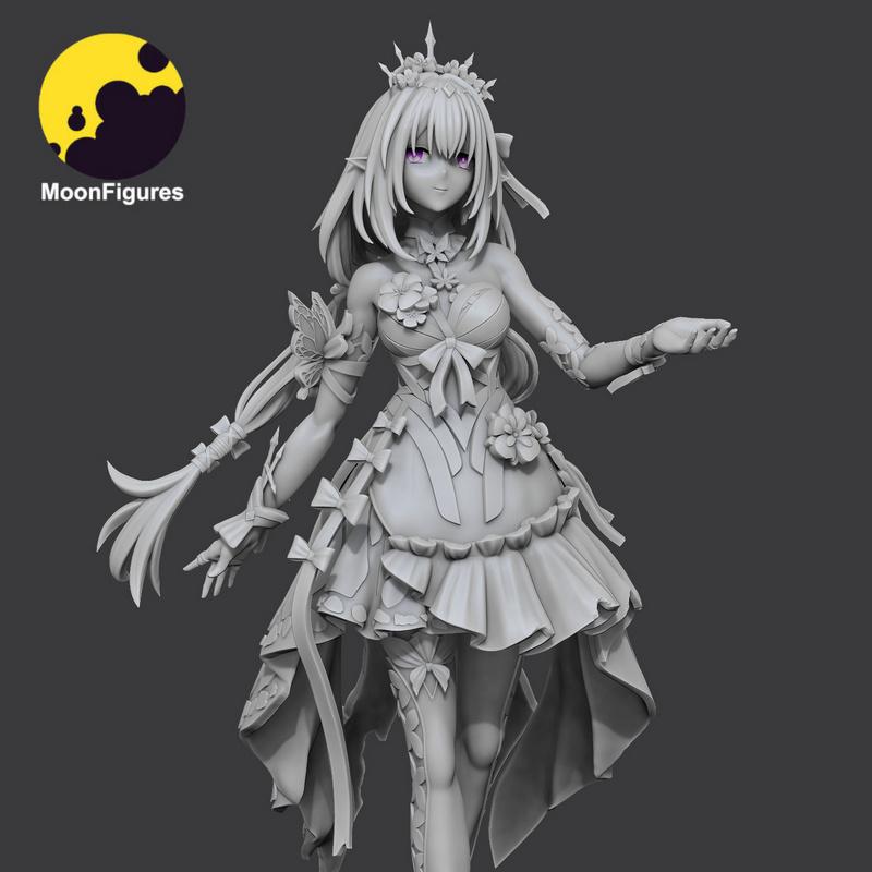 月之幻影——崩坏——卡斯托瑞斯 3D打印模型|Moon Figures – Honkai – Castorice – 3D Print Model