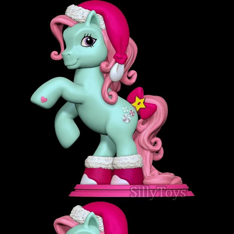 minty小马宝莉 3D打印模型|SillyToys – Minty My Little Pony A Very Minty Christmas – 3D Print Model