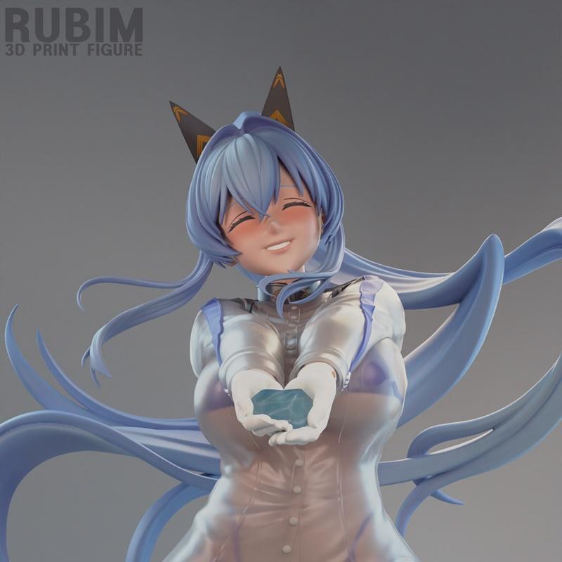 Rubim Figure - 尼克凯头盔 - 3D打印模型|Rubim Figure – Nikke – Helm – 3D Print Model STL