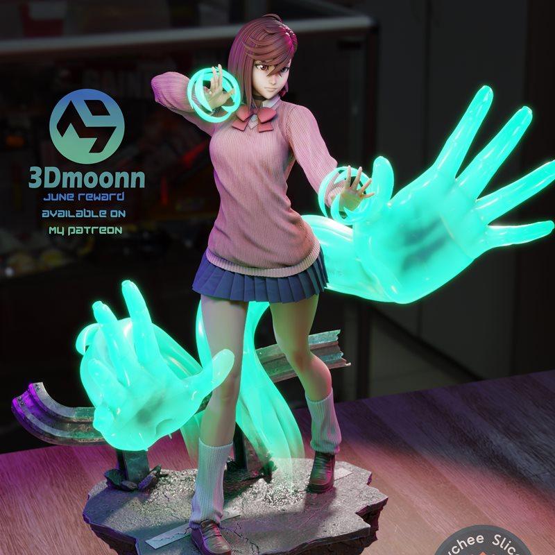 3D打印模型：Dandadan MOMO Ayase|3Dmoonn – Dandadan – Momo Ayase – 3D Print Model STL